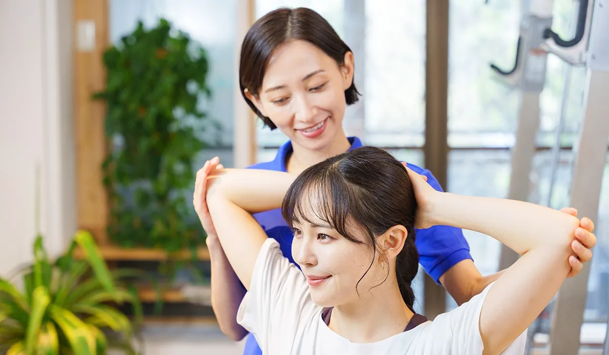 駅近で体験！女性トレーナーの指導法